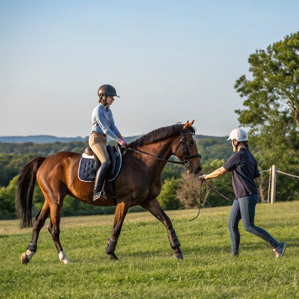 Horseback riding lesson